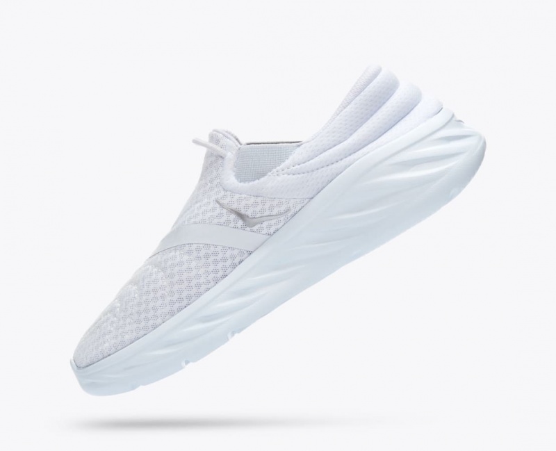 Women's HOKA Ora Recovery 2 Slip On Shoes White | 584-FUVQWL