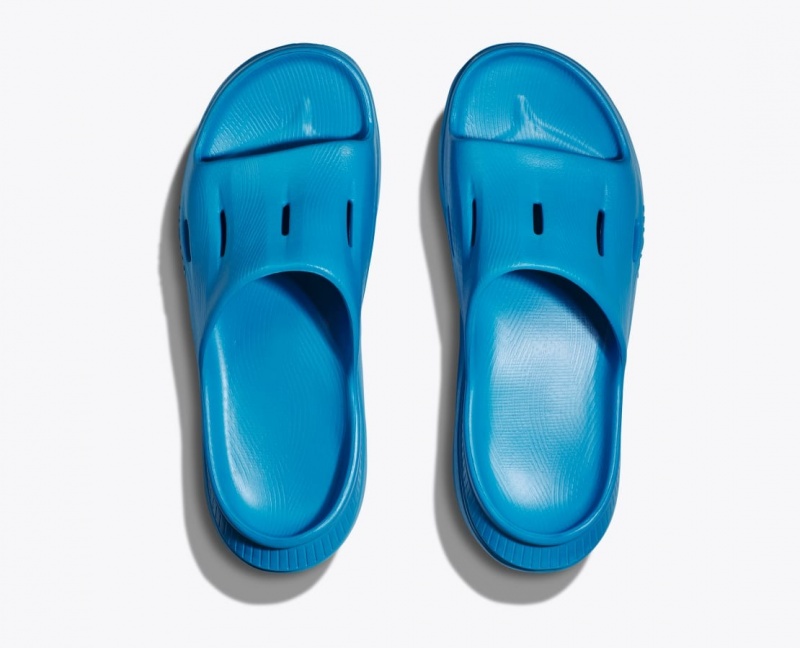 Women's HOKA Ora Recovery 3 Slide Blue | 278-QVCGTY