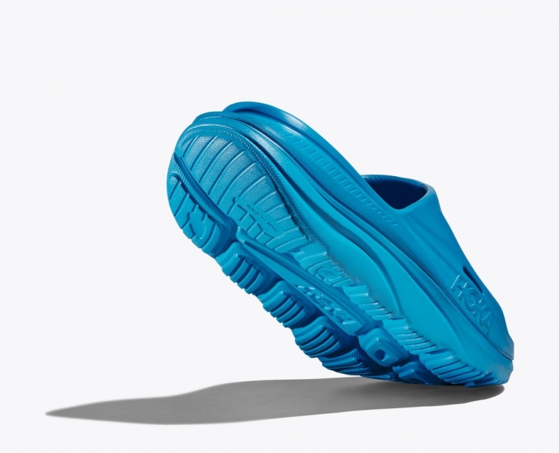 Women's HOKA Ora Recovery 3 Slide Blue | 278-QVCGTY