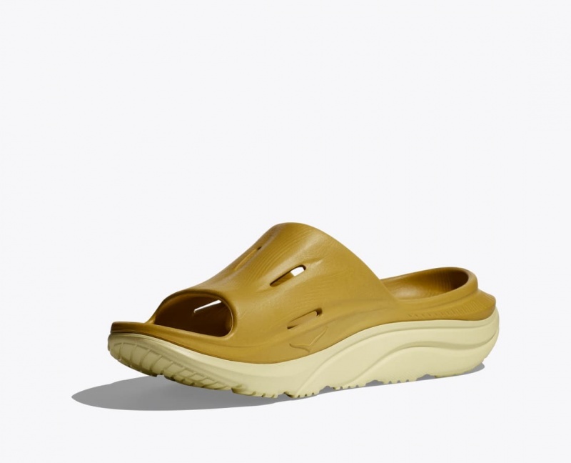 Women's HOKA Ora Recovery 3 Slide Brown | 150-WTNAHK