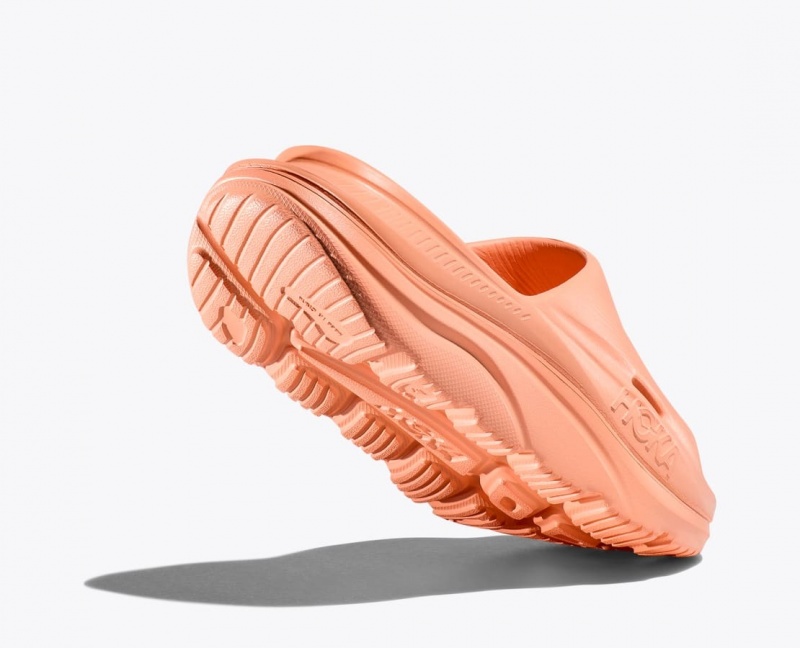 Women's HOKA Ora Recovery 3 Slide Dark Orange | 509-RCOWSJ