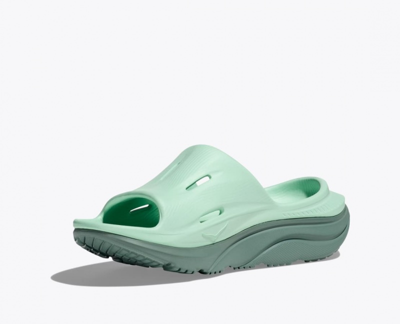 Women's HOKA Ora Recovery 3 Slide Mint | 273-MVCAUZ