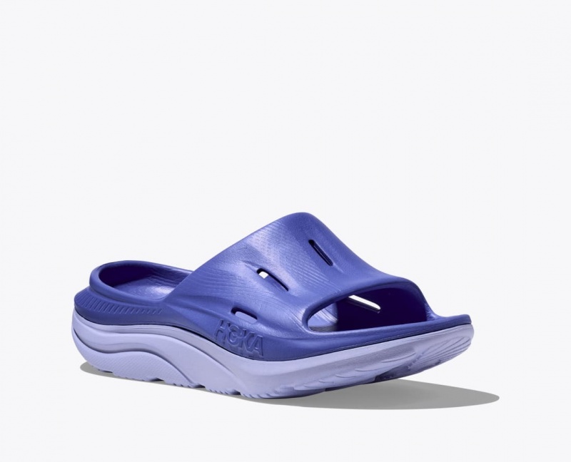 Women's HOKA Ora Recovery 3 Slide Navy | 917-CJWEIU