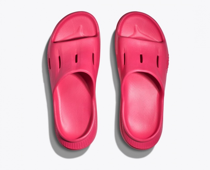 Women's HOKA Ora Recovery 3 Slide Red | 983-GHPKRM