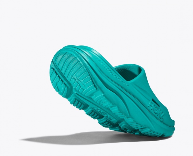 Women's HOKA Ora Recovery 3 Slide Turquoise | 673-LJXGCM