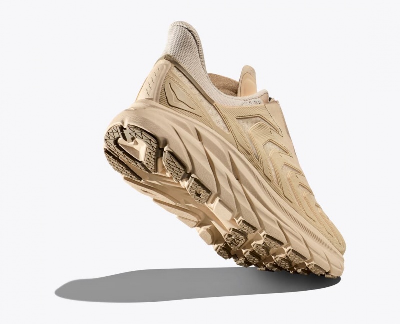 Women's HOKA Project Clifton Sneakers Beige | 031-AZVKUH