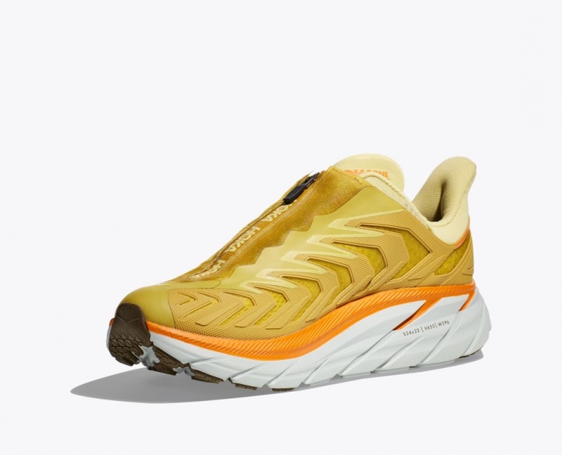 Women's HOKA Project Clifton Sneakers Light Green / Yellow | 376-TQLBUC