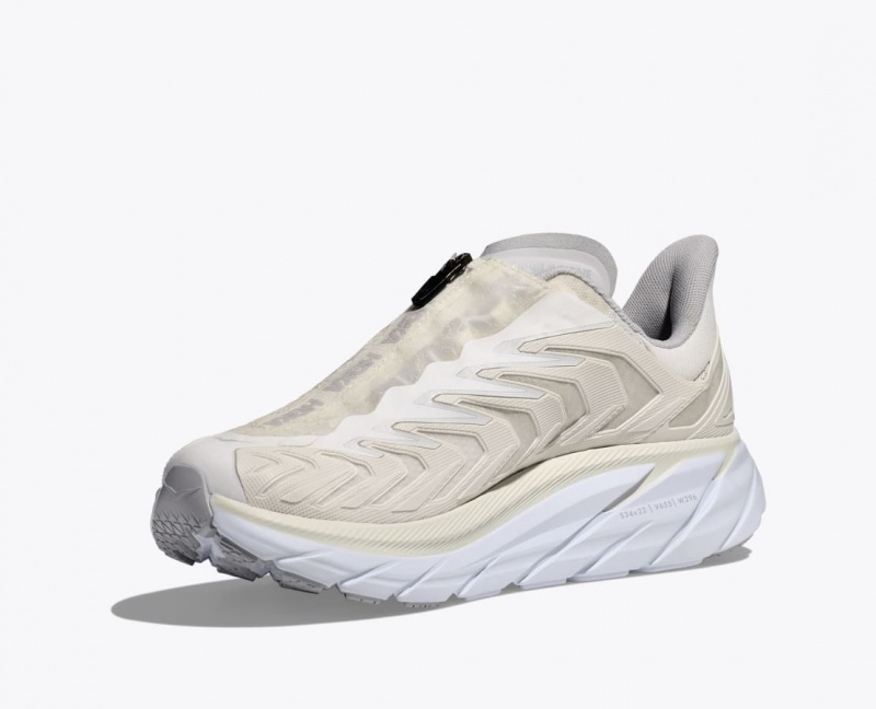 Women's HOKA Project Clifton Sneakers White | 829-XPOHGB