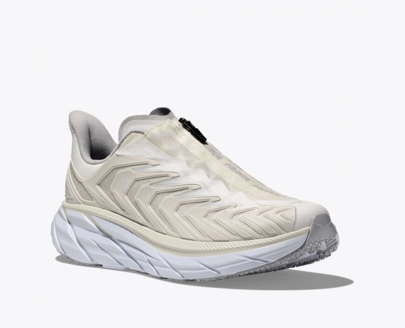 Women's HOKA Project Clifton Sneakers White | 829-XPOHGB