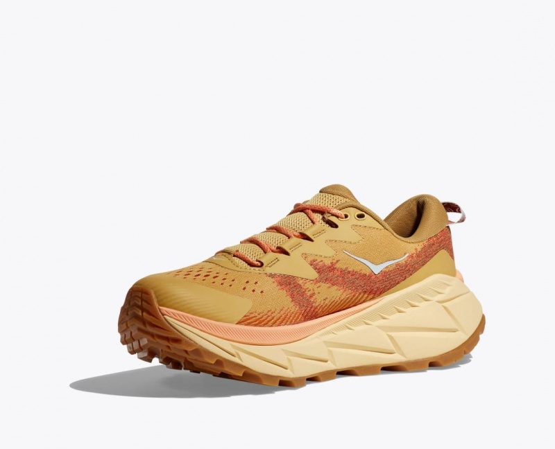 Women's HOKA Skyline-Float X Hiking Shoes Brown | 926-WXVBSR