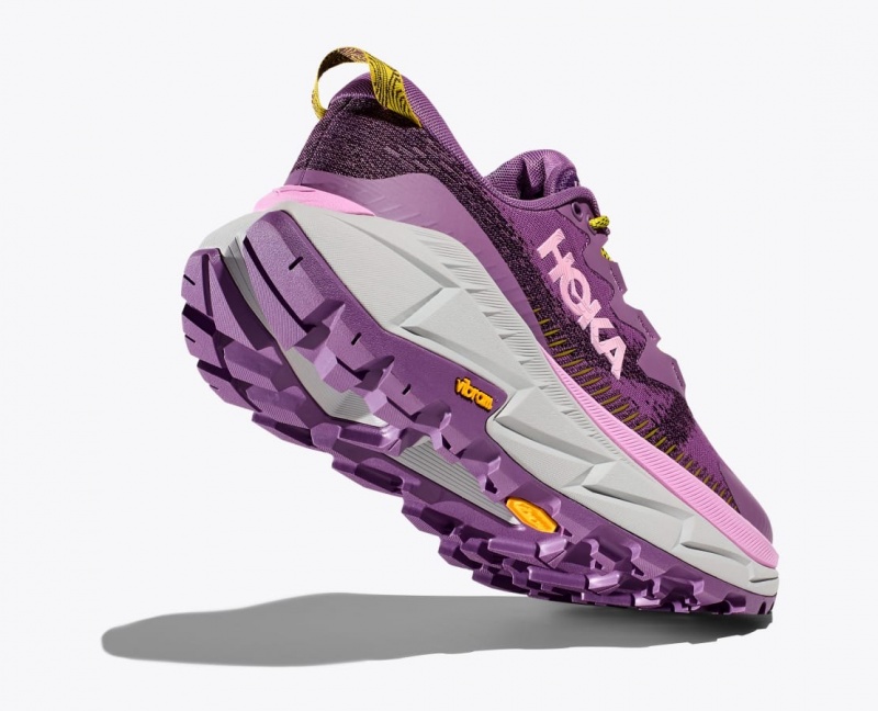 Women's HOKA Skyline-Float X Hiking Shoes Purple | 305-SGWPQD