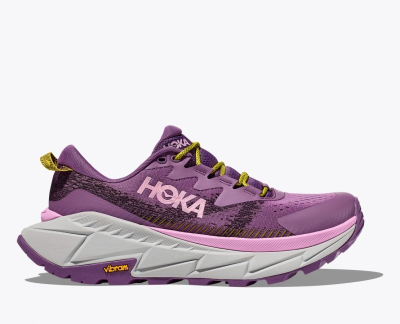 Women\'s HOKA Skyline-Float X Hiking Shoes Purple | 305-SGWPQD