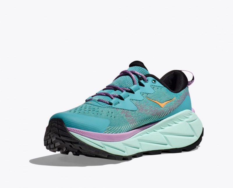 Women's HOKA Skyline-Float X Hiking Shoes Turquoise | 738-TQZJRE