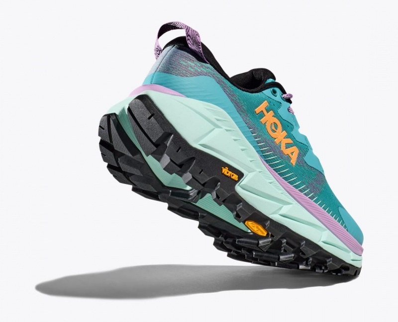 Women's HOKA Skyline-Float X Hiking Shoes Turquoise | 738-TQZJRE