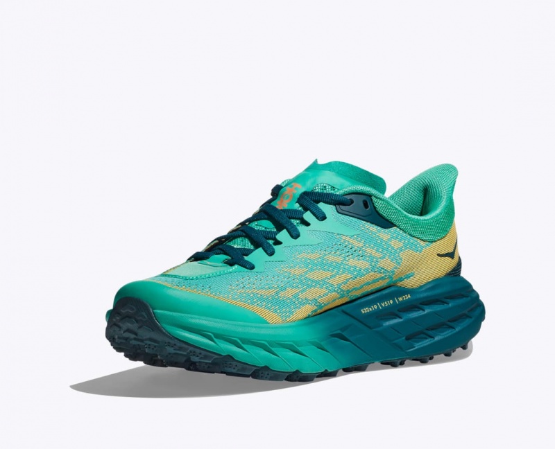 Women's HOKA Speedgoat 5 Trail Running Shoes Deep Turquoise | 368-BUKVEJ