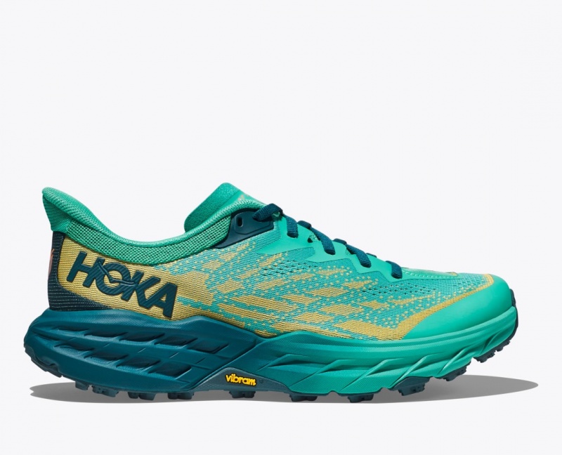 Women\'s HOKA Speedgoat 5 Trail Running Shoes Deep Turquoise | 368-BUKVEJ